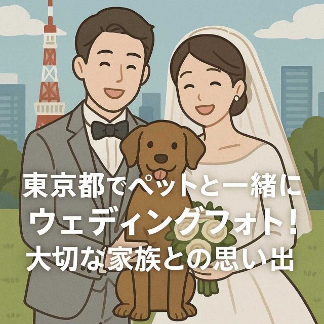 東京都でペットと一緒にウェディングフォト！大切な家族との思い出