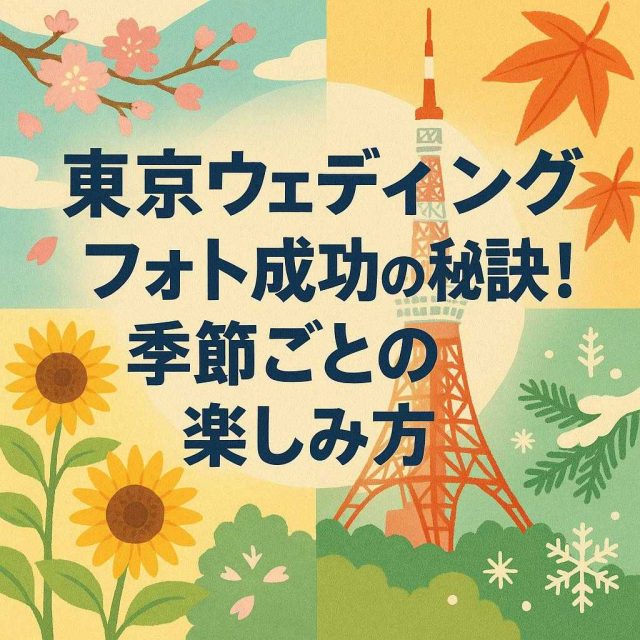 「東京ウェディングフォト成功の秘訣！季節ごとの楽しみ方」