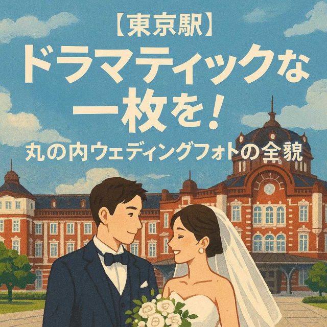 「【東京駅】ドラマティックな一枚を！丸の内ウェディングフォトの全貌」