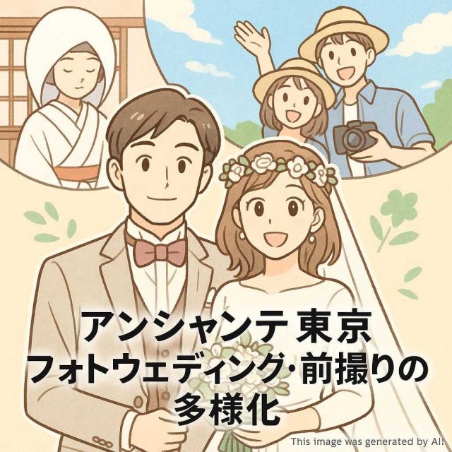 アンシャンテ東京 フォトウェディング・前撮りの多様化