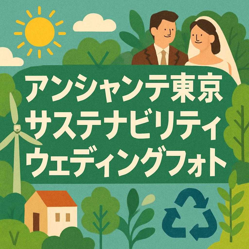 アンシャンテ東京 サステナビリティ ウェディングフォト