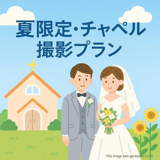 夏限定・チャペル撮影プラン
