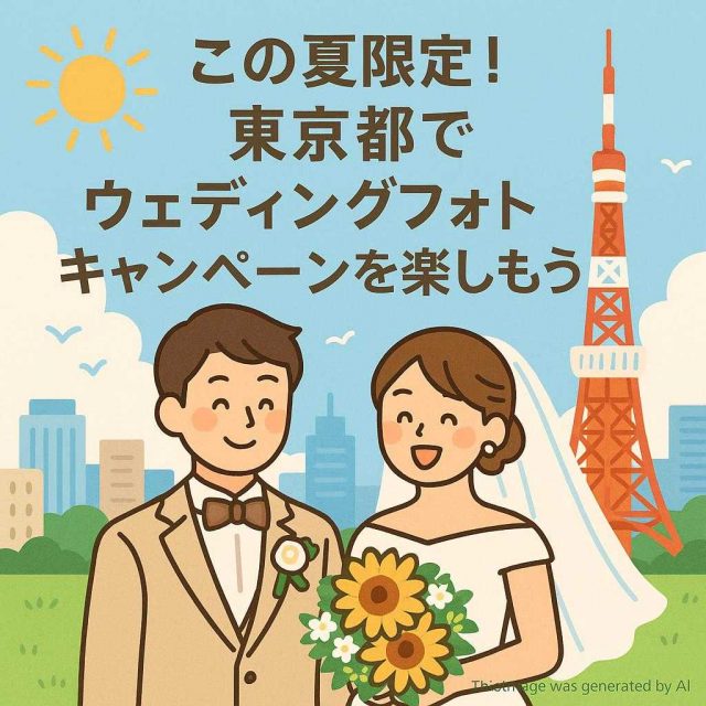 この夏限定！東京都でウェディングフォトキャンペーンを楽しもう