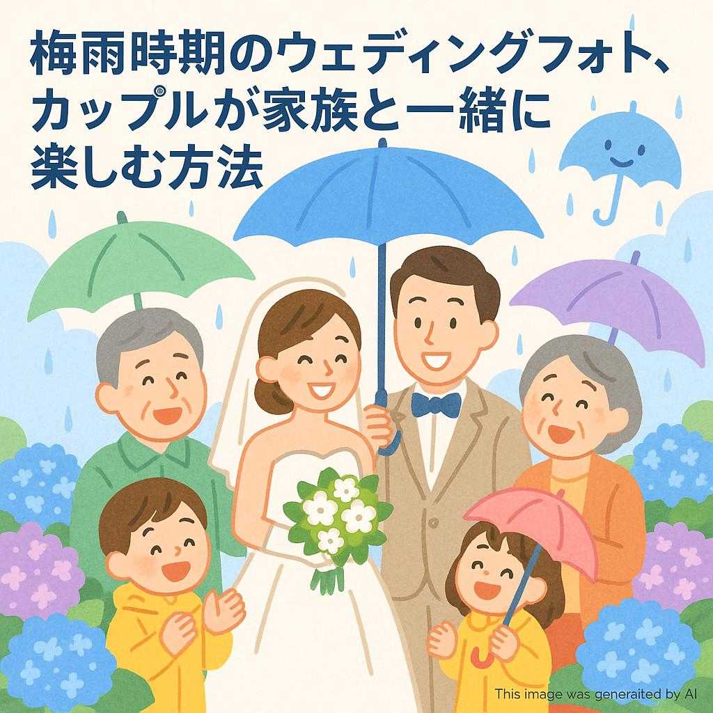 梅雨時期のウェディングフォト、カップルが家族と一緒に楽しむ方法