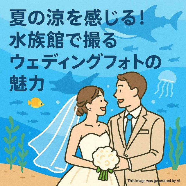 夏の涼を感じる！水族館で撮るウェディングフォトの魅力