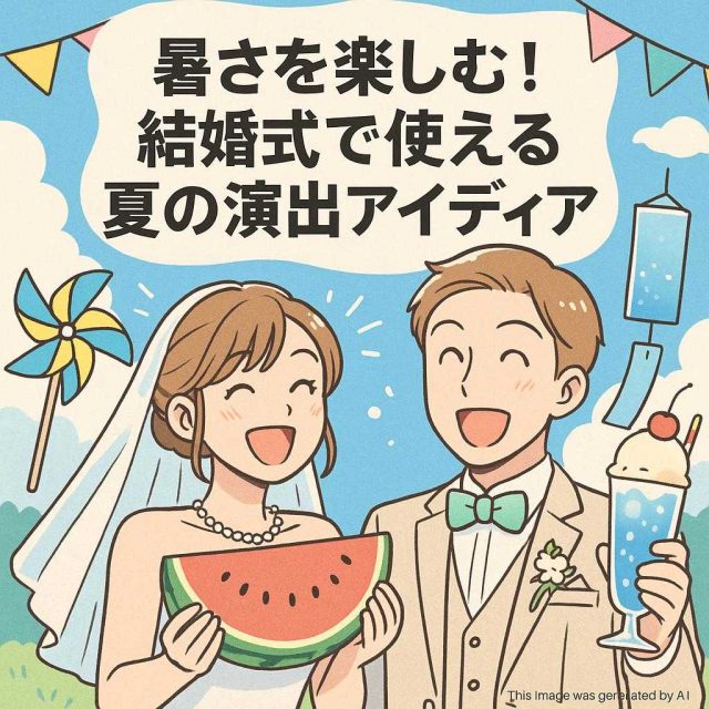 暑さを楽しむ！結婚式で使える夏の演出アイディア