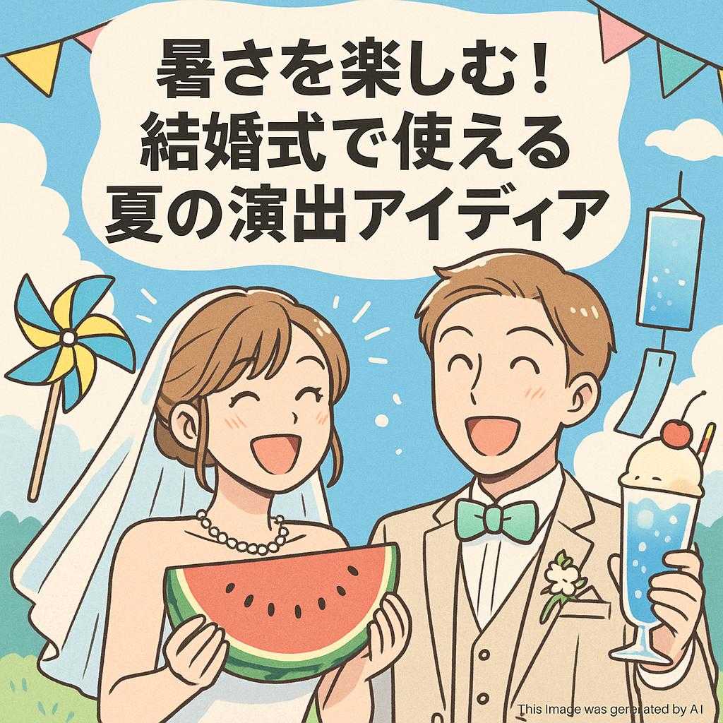 暑さを楽しむ！結婚式で使える夏の演出アイディア