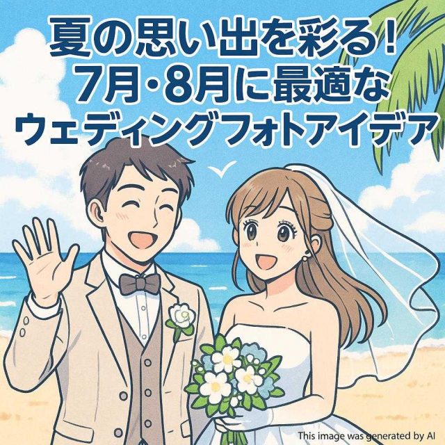 夏の思い出を彩る！7月・8月に最適なウェディングフォトアイディア
