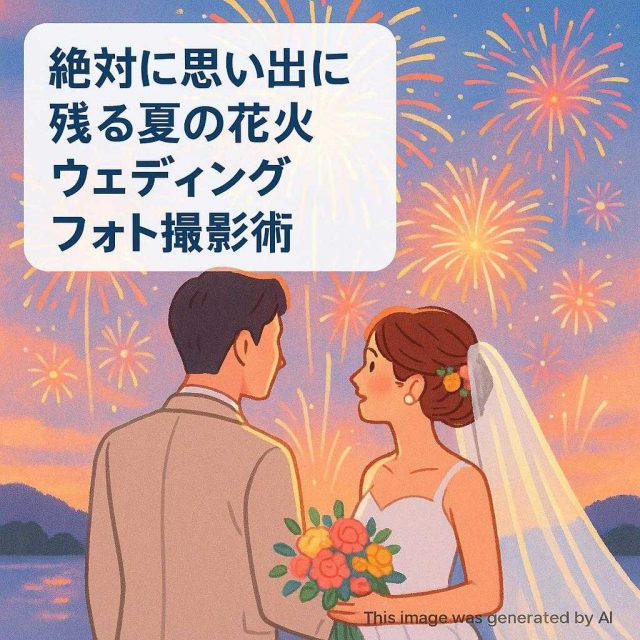 絶対に思い出に残る夏の花火ウェディングフォト撮影術