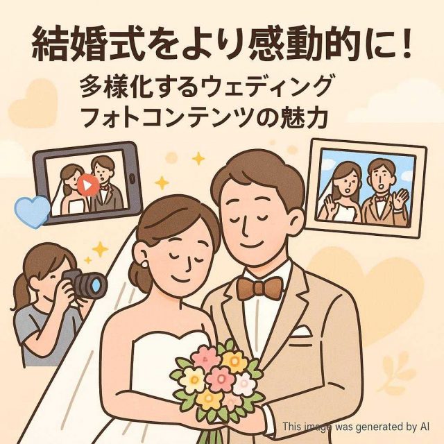 結婚式をより感動的に! 多様化するウェディングフォトコンテンツの魅力