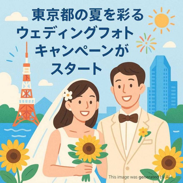 東京都の夏を彩るウェディングフォトキャンペーンがスタート