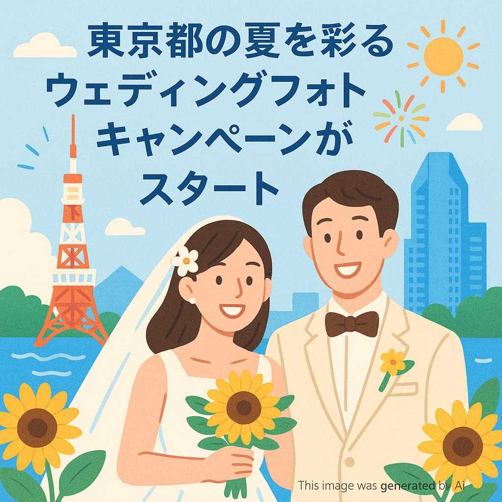 東京都の夏を彩るウェディングフォトキャンペーンがスタート