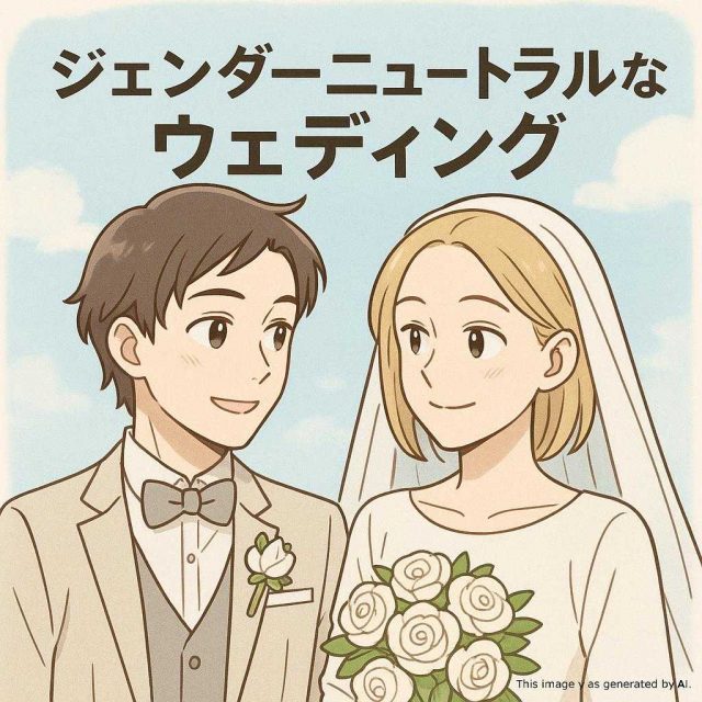 ジェンダーニュートラルなウェディング