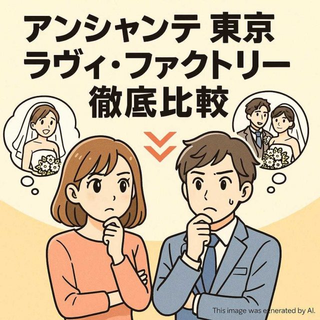 アンシャンテ東京・ラヴィ・ファクトリー徹底比較