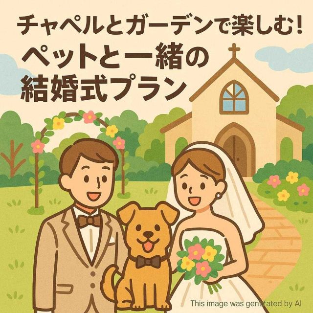 チャペルとガーデンで楽しむ！ペットと一緒の結婚式プラン