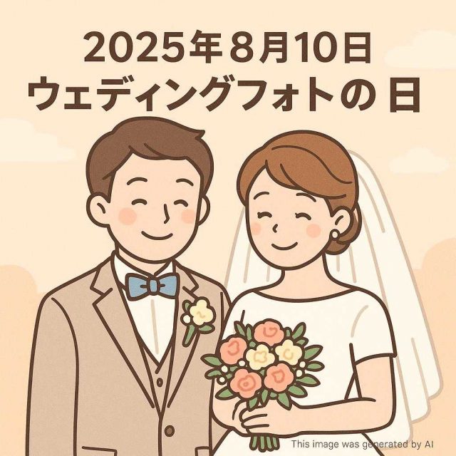 2025年8月10日ウェディングフォトの日