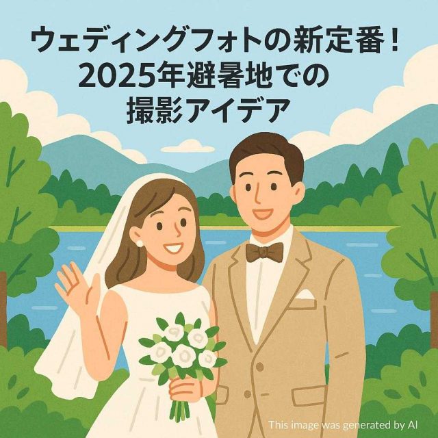 ウェディングフォトの新定番！2025年避暑地での撮影アイデア