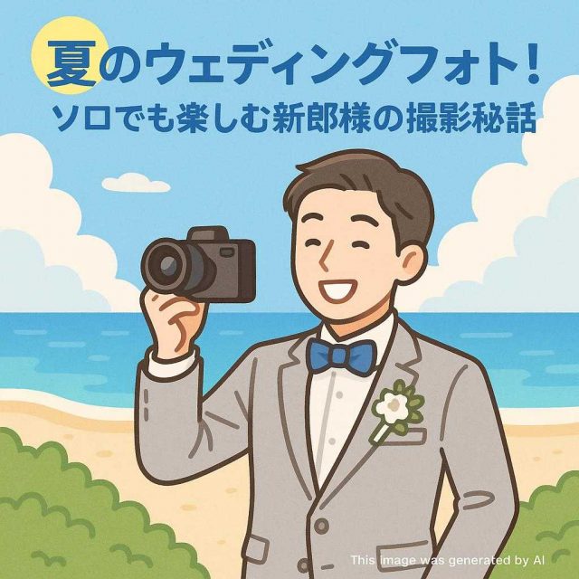 夏のウェディングフォト！ソロでも楽しむ新郎様の撮影秘話