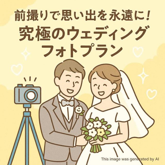 前撮りで思い出を永遠に！究極のウェディングフォトプラン