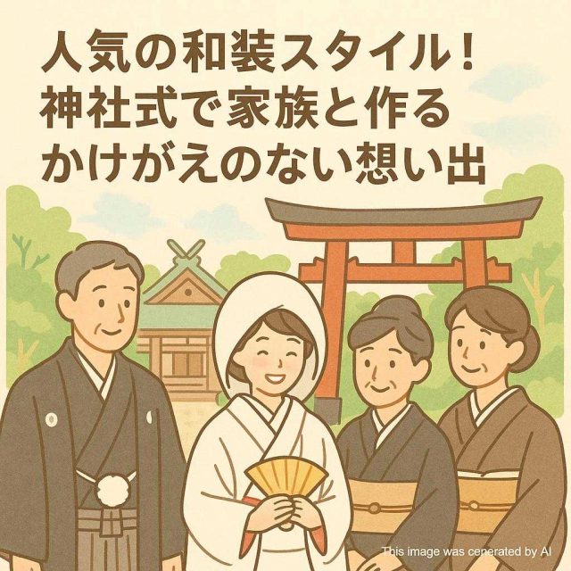 人気の和装スタイル！神社式で家族と作るかけがえのない想い出
