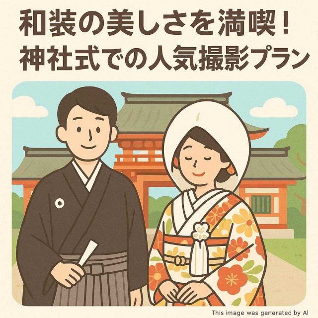 和装の美しさを満喫！神社式での人気撮影プラン