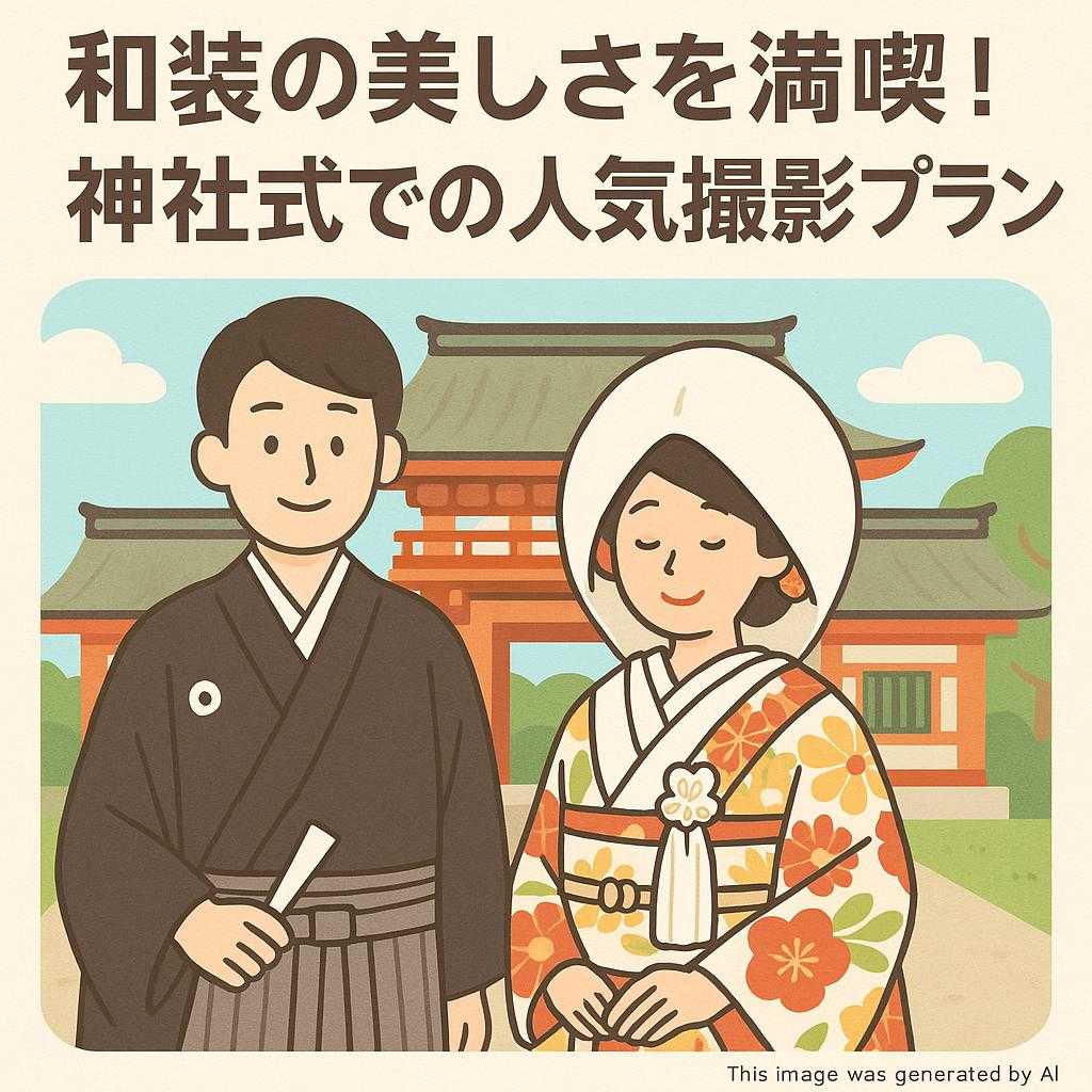 和装の美しさを満喫！神社式での人気撮影プラン