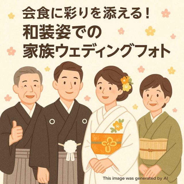 会食に彩りを添える！和装姿での家族ウェディングフォト特集