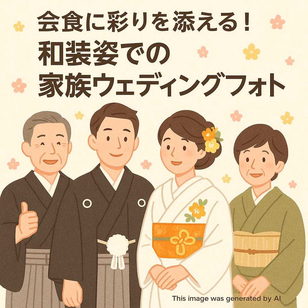 会食に彩りを添える！和装姿での家族ウェディングフォト特集