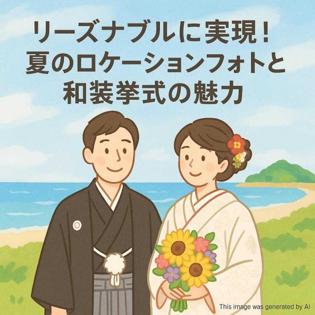 リーズナブルに実現！夏のロケーションフォトと和装挙式の魅力