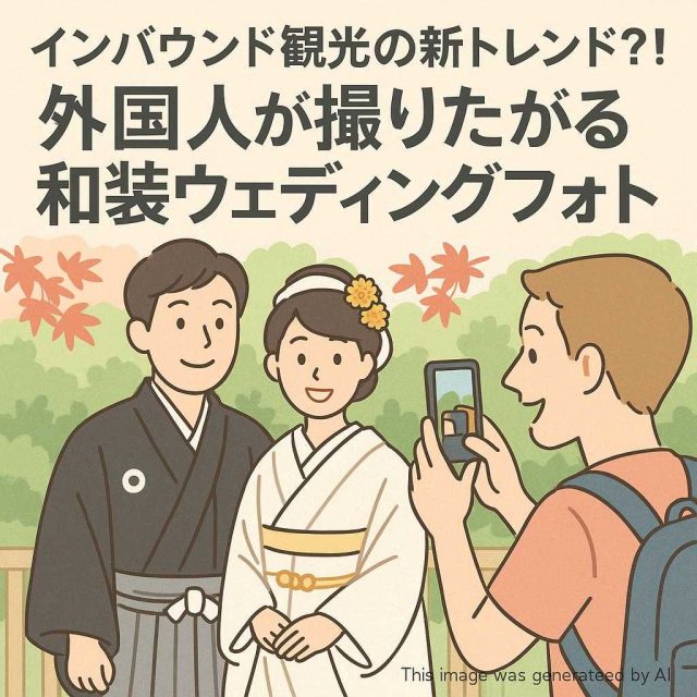 インバウンド観光の新トレンド？！外国人が撮りたがる和装ウェディングフォト