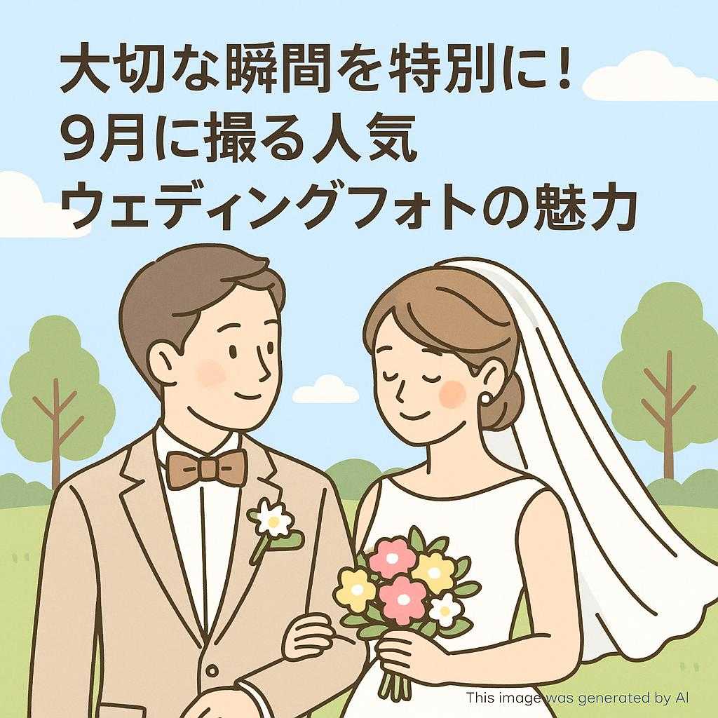 大切な瞬間を特別に！9月に撮る人気ウェディングフォトの魅力
