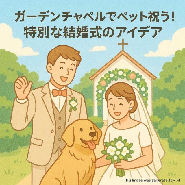 ガーデンチャペルでペットと祝う！特別な結婚式のアイデア
