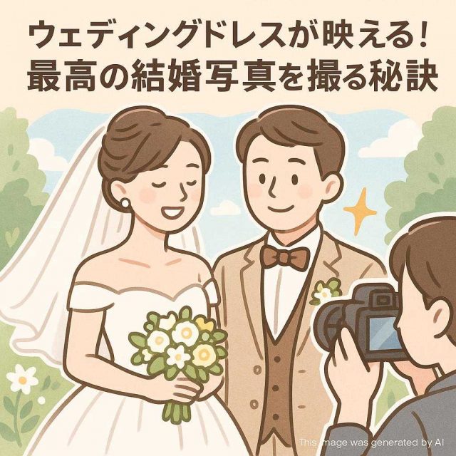 ウェディングドレスが映える！最高の結婚写真を撮る秘訣