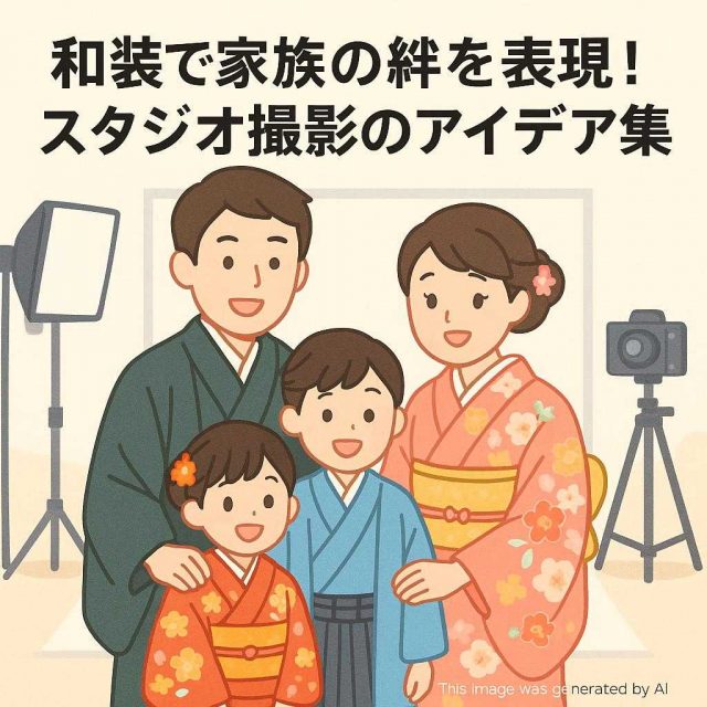 和装で家族の絆を表現！スタジオ撮影のアイデア集