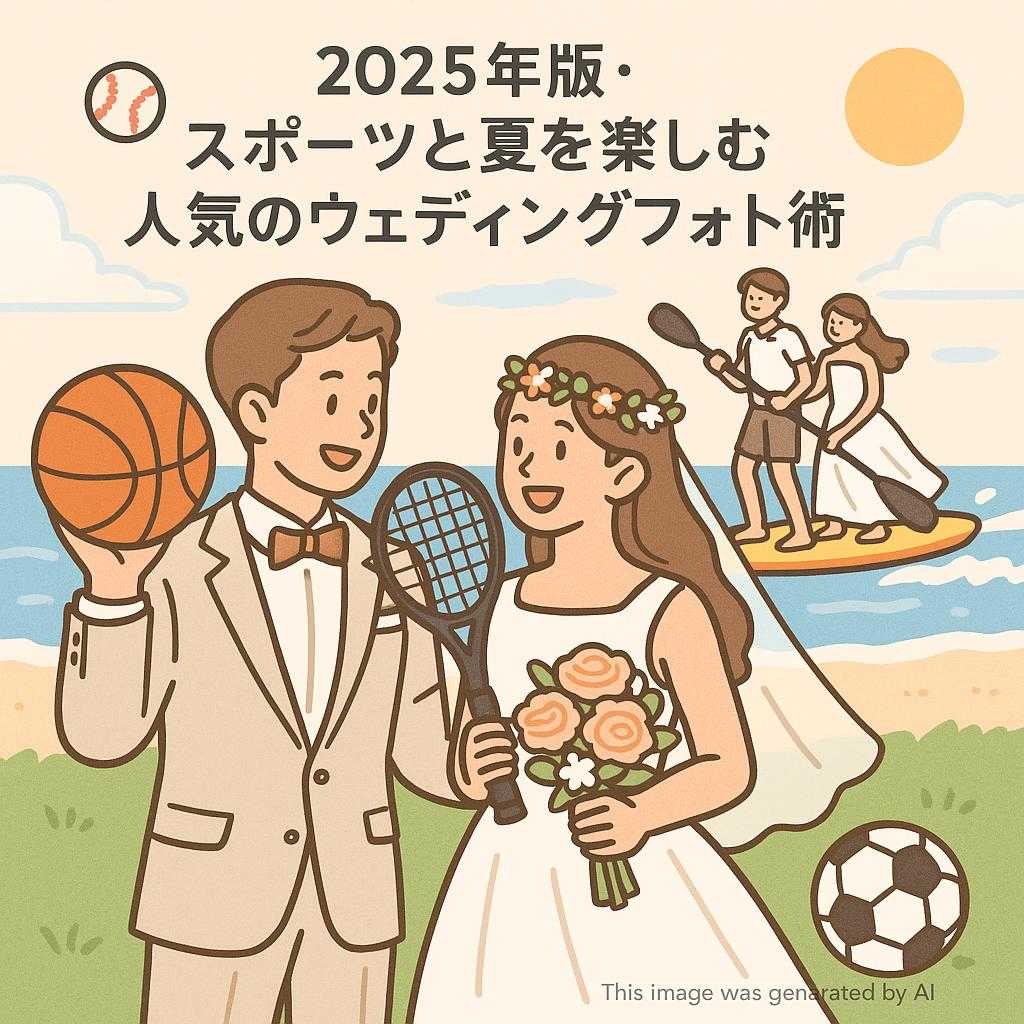 2025年版・スポーツと夏を楽しむ人気のウェディングフォト術