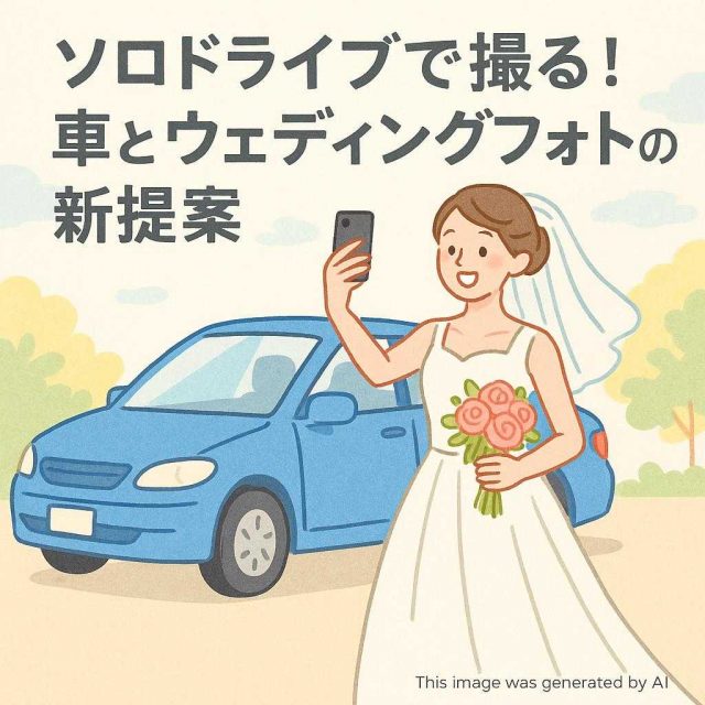 ソロドライブで撮る！車とウェディングフォトの新提案