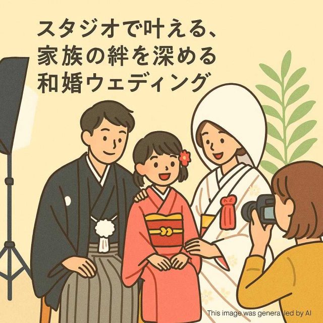 スタジオで叶える、家族の絆を深める和婚ウェディング