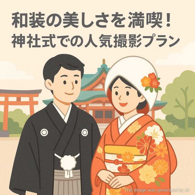 和装の美しさを満喫！神社式での人気撮影プラン