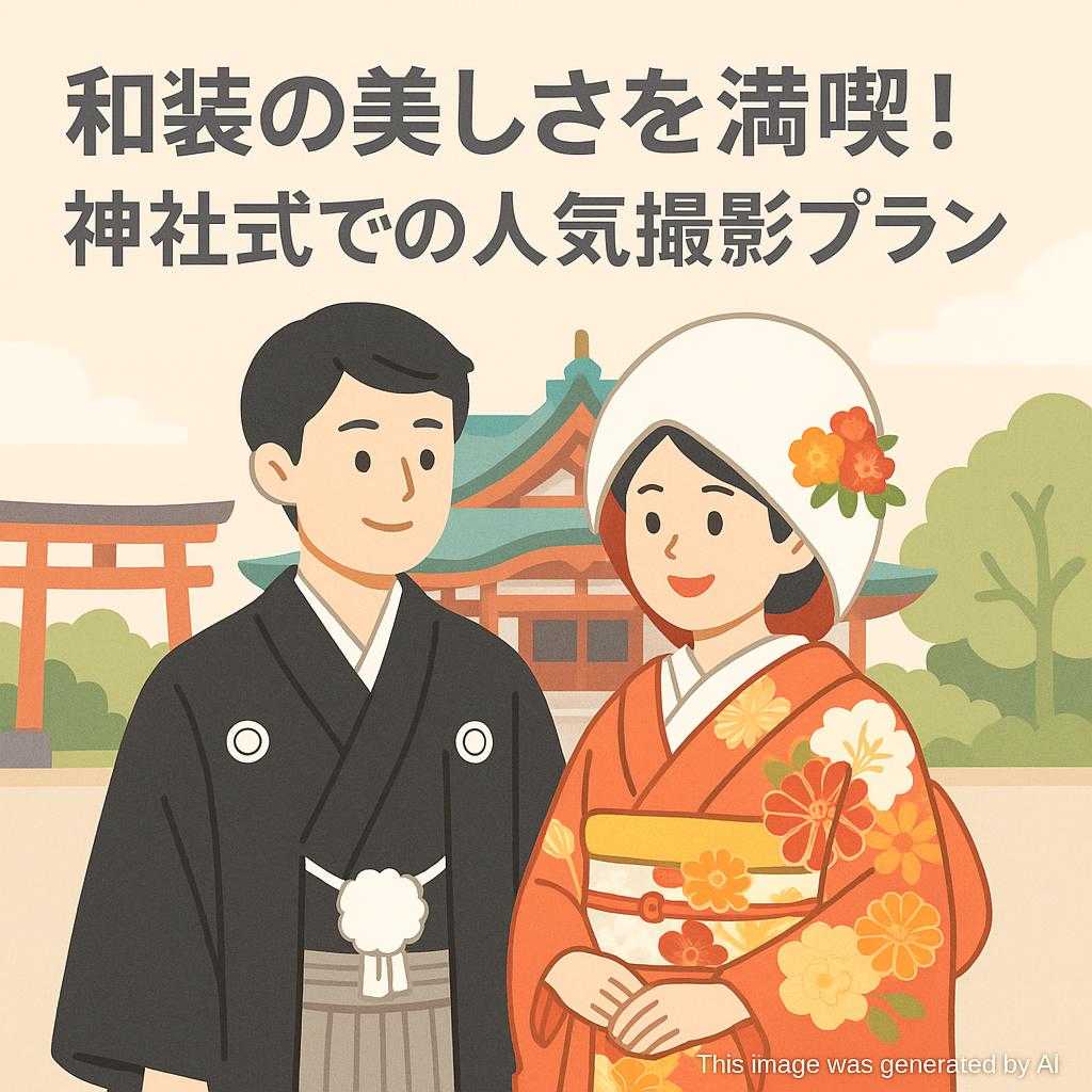 和装の美しさを満喫！神社式での人気撮影プラン