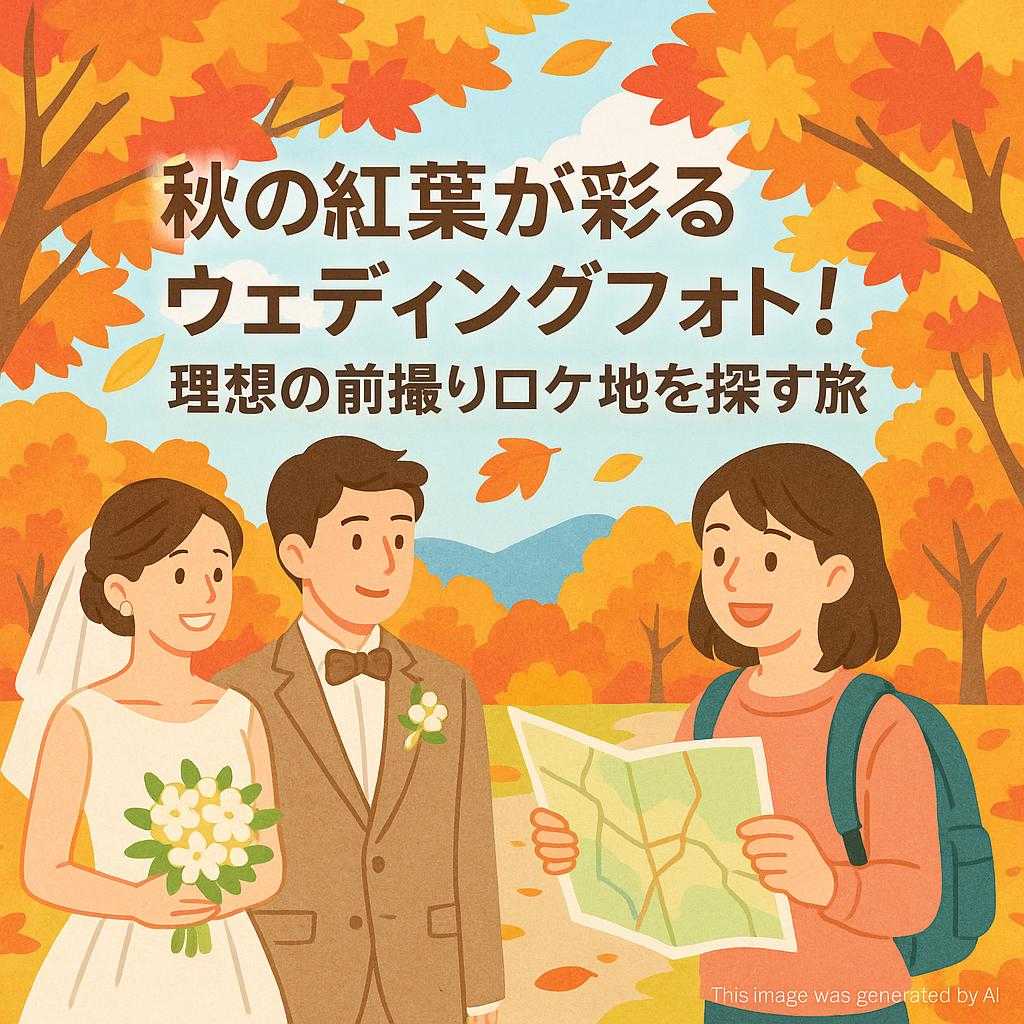 秋の紅葉が彩るウェディングフォト！理想の前撮りロケ地を探す旅