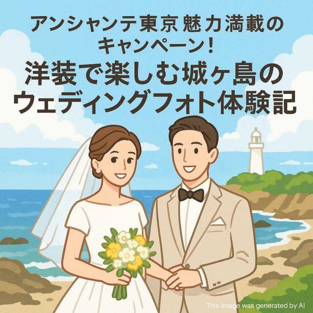 アンシャンテ東京魅力満載のキャンペーン！洋装で楽しむ城ヶ島のウェディングフォト体験記
