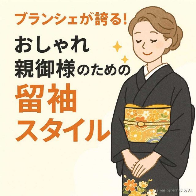 ブランシェが誇る！おしゃれ親御様のための留袖スタイル