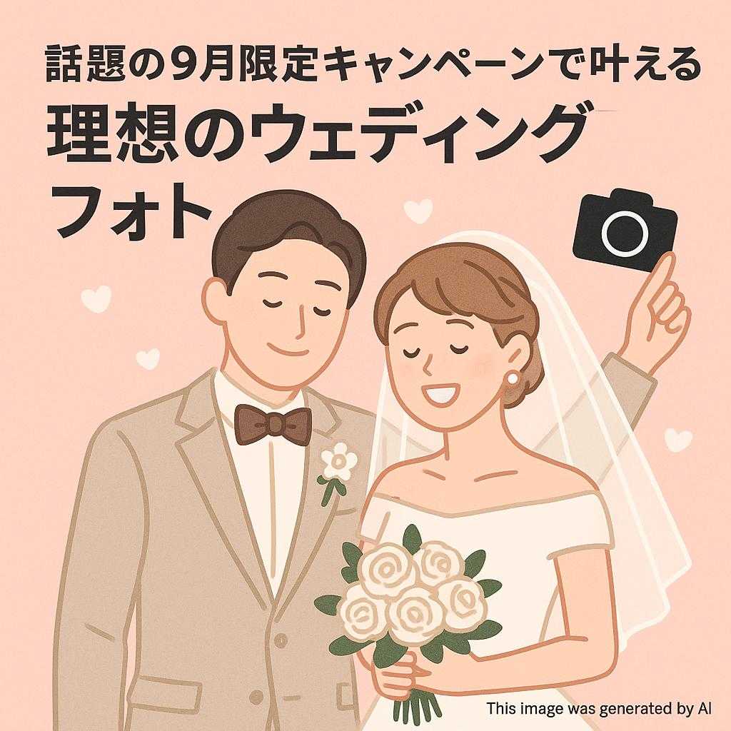 話題の9月限定キャンペーンで叶える理想のウェディングフォト
