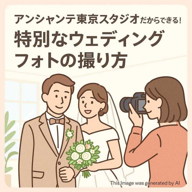 アンシャンテ東京スタジオだからできる！特別なウェディングフォトの撮り方