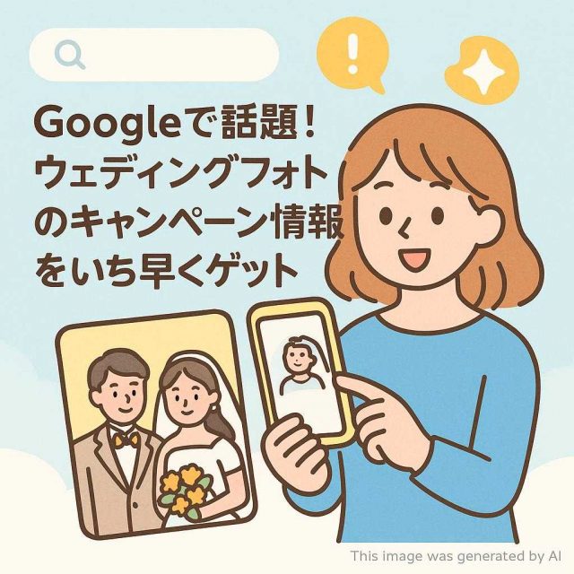 Googleで話題！ウェディングフォトのキャンペーン情報をいち早くゲット