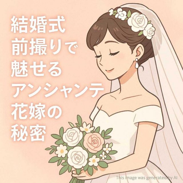 結婚式前撮りで魅せるアンシャンテ花嫁の秘密