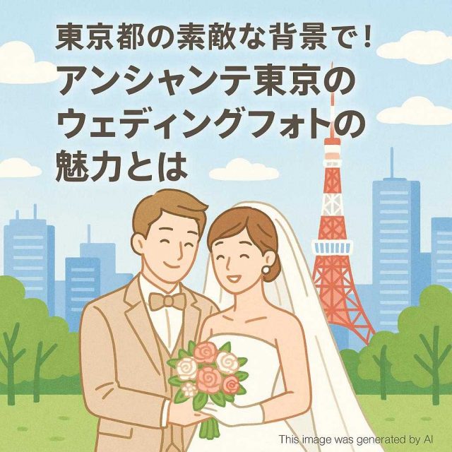 東京都の素敵な背景で！アンシャンテ東京のウェディングフォトの魅力とは