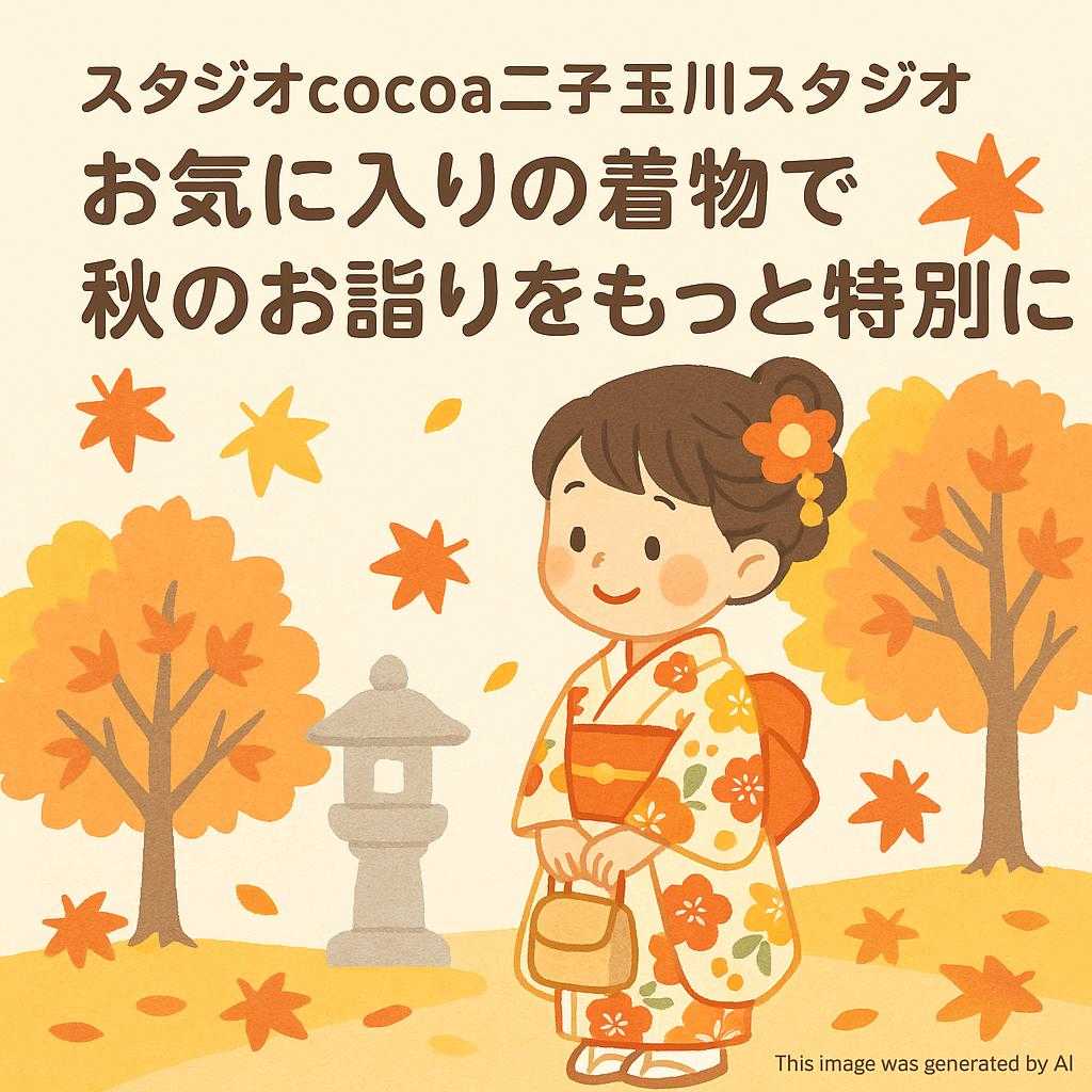 スタジオcocoa二子玉川スタジオ お気に入りの着物で秋のお詣りをもっと特別に