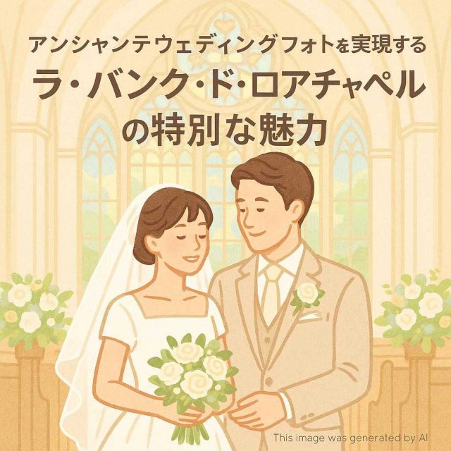 アンシャンテウェディングフォトを実現するラ・バンク・ド・ロアチャペルの特別な魅力
