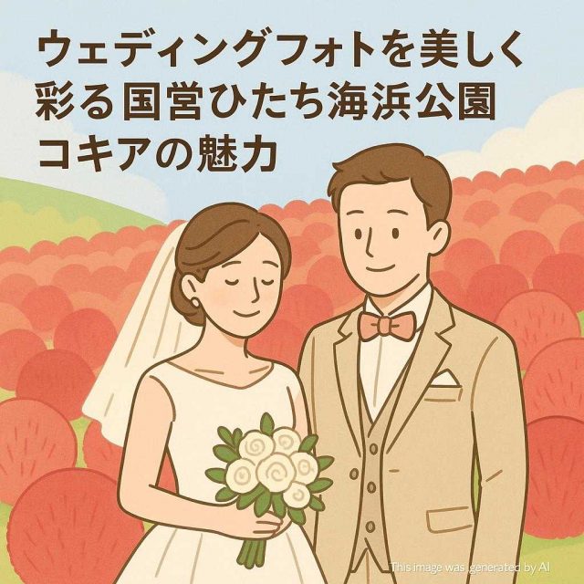 ウェディングフォトを美しく彩る国営ひたち海浜公園コキアの魅力